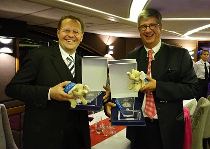 Manfred Matzinger-Leopold (l.) and Gerhard Starsich (r.) are happy about their Awards. Photograph: UK.