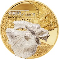 Cook Islands / 5 Dollars / Silver .999, partly gold coated / 25 g / 38.61 mm / Mintage: 2000.