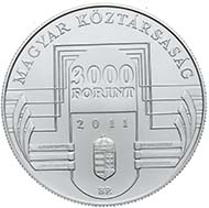Hungarian EU-Presidency 2011 - 3.000 HUF - Ag .924 - 10 g - diameter 30 mm - 3.000 BU & 5.000 Proof - designer: RONAY Attila - date of issue: January 12, 2011.