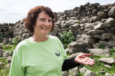 Laurie Rimon, member of Kibbutz Kefar Blum, found this spectacular coin when hiking with friends in the countryside. Photograph: Israel Antiquities Authority.