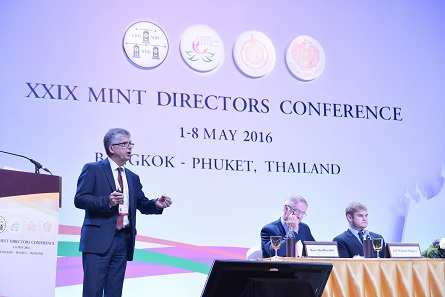 Dr Peter Huber, Director of the State Mints of Baden-Wuerttemberg and Chairman of the Benchmarking Committee. Photograph: Mint of Thailand.