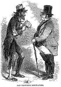 The San Francisco Speculator. From J. Ross Browne, A Peep at Washoe, published in 1861.