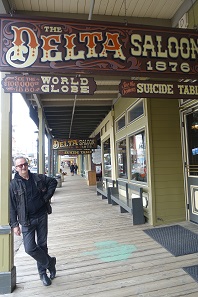 Georges Depeyrot in the touristy ghost town of Virginia City. Photograph: UK.