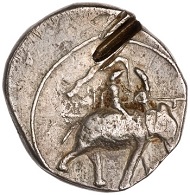 Alexander III. Silver tetradrachm. 323 BC - 321 BC, Babylon. ID 1990.1.1. © Photo: American Numismatic Society.