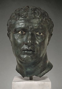 Portrait of a Man. Greek, Late Hellenistic period, early 1st century B.C. Bronze. H. 12 3/4 in. (32.5 cm). National Archaeological Museum, Athens (X 14612). Image: © Hellenic Ministry of Culture, Education and Religious Affairs/Archaeological Receipts Fund (photographs by Giannis Patrikianos)).