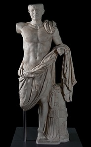 Statue of a Roman General (The Tivoli General). Roman, Late period, ca. 80-60 B.C. Marble. H. 74 in. (188 cm). cm. Palazzo Terme, Rome (inv. 106513). Su concessione del Ministero dei beni e delle attività culturali e del turismo - Soprintendenza Speciale per i Beni Archeologici di Roma.