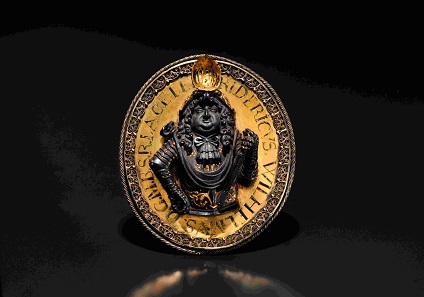 1677 medal of honour, Frederick William, Great Elector of Brandenburg. Sold at 9,500 euros.