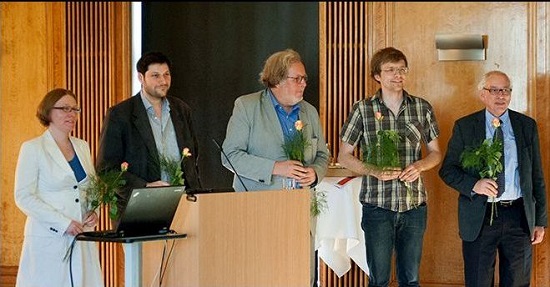 The jury of this year's Digital Humanities Prize. Photo: Jörg Fischer.