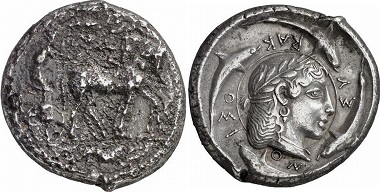 Syracuse. Tetradrachm of the so-called demarateion series, 475-470. Ex Gorny & Mosch Auction 159 (2007), 44.