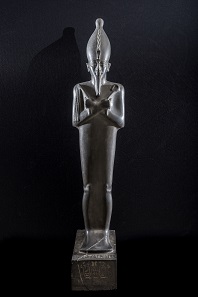 Statue of Osiris, Egyptian Museum Cairo (JE30997, CGC 38231). Grey-green Graywacke, H. 1.50 m. © Franck Goddio / Hilti Foundation - Photo: Christoph Gerigk.