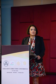 Andrea Lang of the Austrian Mint introduced her approach to customer loyalty. Photograph: Mint of Thailand.