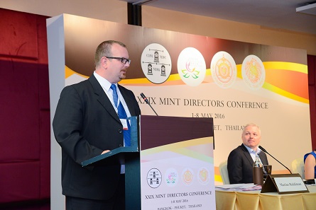 Marius Haldimann of the Swissmint was the chair of the third session of the Marketing Committee that revolved around customer needs. Photograph: Mint of Thailand.