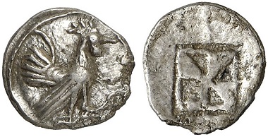 Himera. Litra, ca. 530-483. From Gorny & Mosch Auction 219 (2014), 28.