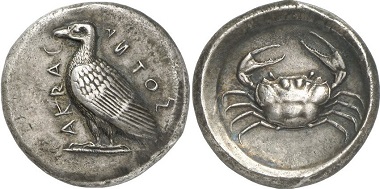 Acragas. Tetradrachm, 450-430. From Gorny & Mosch Auction 195 (2011), 34.