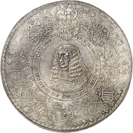 Lot 1785: GERMANY / BRUNSWICK-LÜNEBURG. George William, 1648-1665. Löser of 5 reichstaler 1660, Zellerfeld. Extremely rare. Extremely fine. Estimate: 15,000 euros. Hammer price: 65,000 euros.