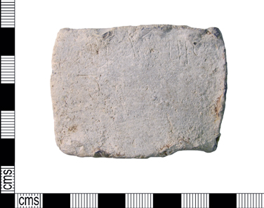Scratched in this lead tablet is the female name