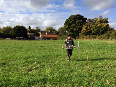 The doctoral student Pete Twonend supported Dr Willmott in the research. He conducted geophysical and magnetometry surveys.