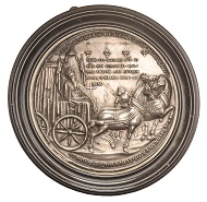 School of Paris, Heraclius, Byzantine Emperor (610-641). The Return of the True Cross to Jerusalem. As Lot 79, the medal was bought by The Cloisters for £21,600 (pre-sale estimated £5-10,000).