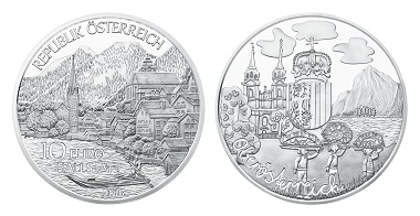 Austria / 10 Euros / Silver .925 / 17.3 g / 32 mm / Design: Thomas Pesendorfer and Herbert Waehner / Winner of competition: Klara Baumgartner / Mintage: 40,000.