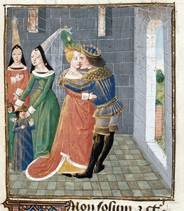 Agathocles kisses the widow of his patron Damas, who would become his first wife. Source: Wikipedia.