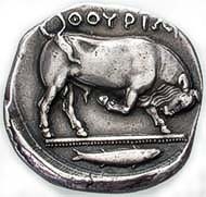 Fig. 4: Electrotype of an Thurium nomos hold by the British museum.