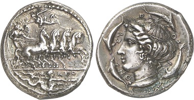 Syracuse. Tetradrachm, 413-409. From Gorny & Mosch Auction 236 (2016), 65.