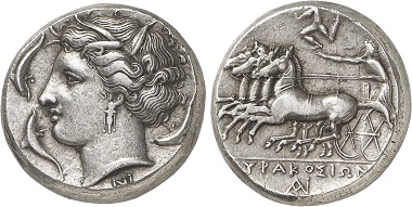 Syracuse. Tetradrachm, 310-300. From Gorny & Mosch Auction 236 (2016), 81.
