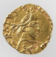 Merovingians. Triens of mintmaster Gratus, 600-650. Photo: Swiss National Museum.