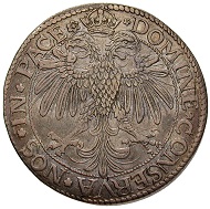 League of God's House. Taler arond 1560/65. Photo: Swiss National Museum.
