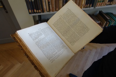 View inside Eckhel's Doctrina numorum veterum. Photo: UK.