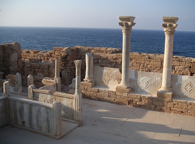 Byzantine Church ruin in Athrun. Photo: © Vincent MICHEL, French Archaeological Mission in Libya.