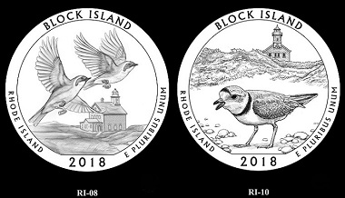 The design for the Block Island coin.