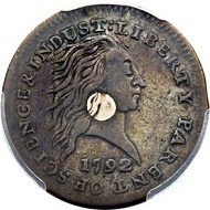 Lot 3951: 1792 P1C One Cent, Judd-1, Pollock-1, High R.6 SP35 PCGS Secure. CAC. From the Palos Verdes Collection, Part 1.