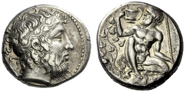 Naxos. Tetradrachm, ca. 415. From NAC Auction 82 (2015), 47.