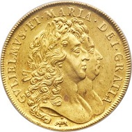 Lot 32301: Great Britain 1692 William & Mary gold