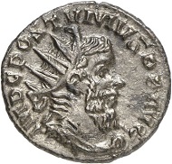 Imitation of Postumus' coinage. Antoninianus, mint II(?). Rev. HERC - PACIFERO. Hercules l. From the forthcoming Jacquier Auction 42 (16.9.2016), Lot 822. Extremely fine / Almost extremely fine. Estimate: 50 euros.
