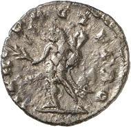 Imitation of Postumus' coinage. Antoninianus, mint II(?). Rev. HERC - PACIFERO. Hercules l. From the forthcoming Jacquier Auction 42 (16.9.2016), Lot 822. Extremely fine / Almost extremely fine. Estimate: 50 euros.