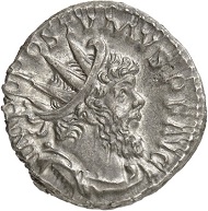 Antoninianus, Cologne, beginning of 268. Rev. HERCVLI INVICTO Hercules, to his feet Amazonian Queen Hippolyta. From the forthcoming Jacquier Auction 42 (16.9.2016), Lot 585. Extremely fine. Estimate: 4,000 euros.