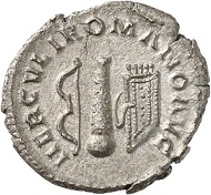 Antoninianus, Cologne, 1st half of 268. Bust of Postumus, heroically nude, with lion skin and shouldered club l. Rev. HERCVLI ROMANO AVG bow, club, quiver. From the forthcoming Jacquier Auction 42 (16.9.2016), Lot 572. Extremely fine. Estimate: 3,000 euros.