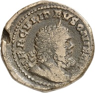 Sestertius, Cologne, fall of 260. Rev. HERCVLI DEVSONIENSI Bust of Hercules displaying Postumus' facial features. From the forthcoming Jacquier Auction 42 (16.9.2016), Lot 632. Almost very fine. Estimate: 600 euros.