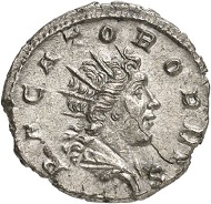 Antoninianus, Trier, beginning of 269. Rev. PACATOR ORBIS Sol to the r. From the forthcoming Jacquier Auction 42 (16.9.2016), Lot 609. Extremely fine. Estimate: 500 euros.
