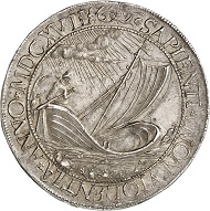 5021 - Reichstaler 1617, Stettin, commemorating the centennial jubilee of the beginning of the Reformation? Almost extremely fine. Ex Dr Heinrich Neumann Collection, Künker Auction 283 (September 29, 2016), lot 5021. Estimate: 3,000 euros.
