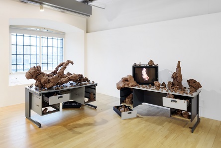 L-R Sahej Raha's UNDERGOD 2016 and Saras 2012. © Tate Liverpool, Roger Sinek.
