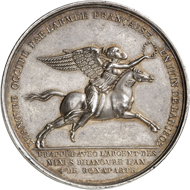 France. Medal 1803 by R. V. Jeuffroy on the breaking of the Treaty of Amiens and the occupation of Hanover. From London Coin Galleries auction in association with Künker on 1 November 2016, from multiple lot 1278. Estimate: GBP 250.