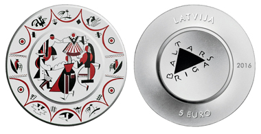 Latvia / 5 Euros / Silver .925 / 18g / 38.61 mm / Design: Franceska Kirke / Mintage: 5000.