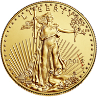 The collector's edition of the Eagle differs by mint mark. W for West Point. Photo: US Mint.