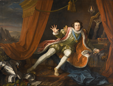 David Garrick as Richard III. By William Hogarth, 1745. Walker Art Gallery. Tent scene before the Battle of Bosworth: Richard is haunted by the ghosts of those he has murdered.