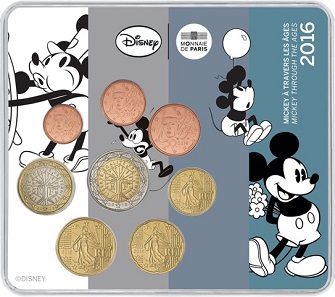 France, miniset BU of all current circulation coin denominations.