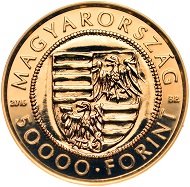 Hungary / 50,000 HUF/ .986 Au / 3.491 g / 20mm / Designer: Soltra E. Tamas.