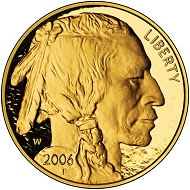 The American Buffalo, gold bullion coin of the US Mint since 2006. Photo: US Mint.